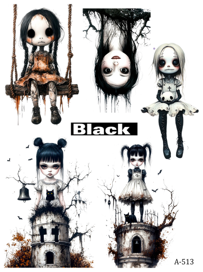 A510-AT05 embossed sticker A513 pre-cut embossed sticker (5.91*7.87 inch)