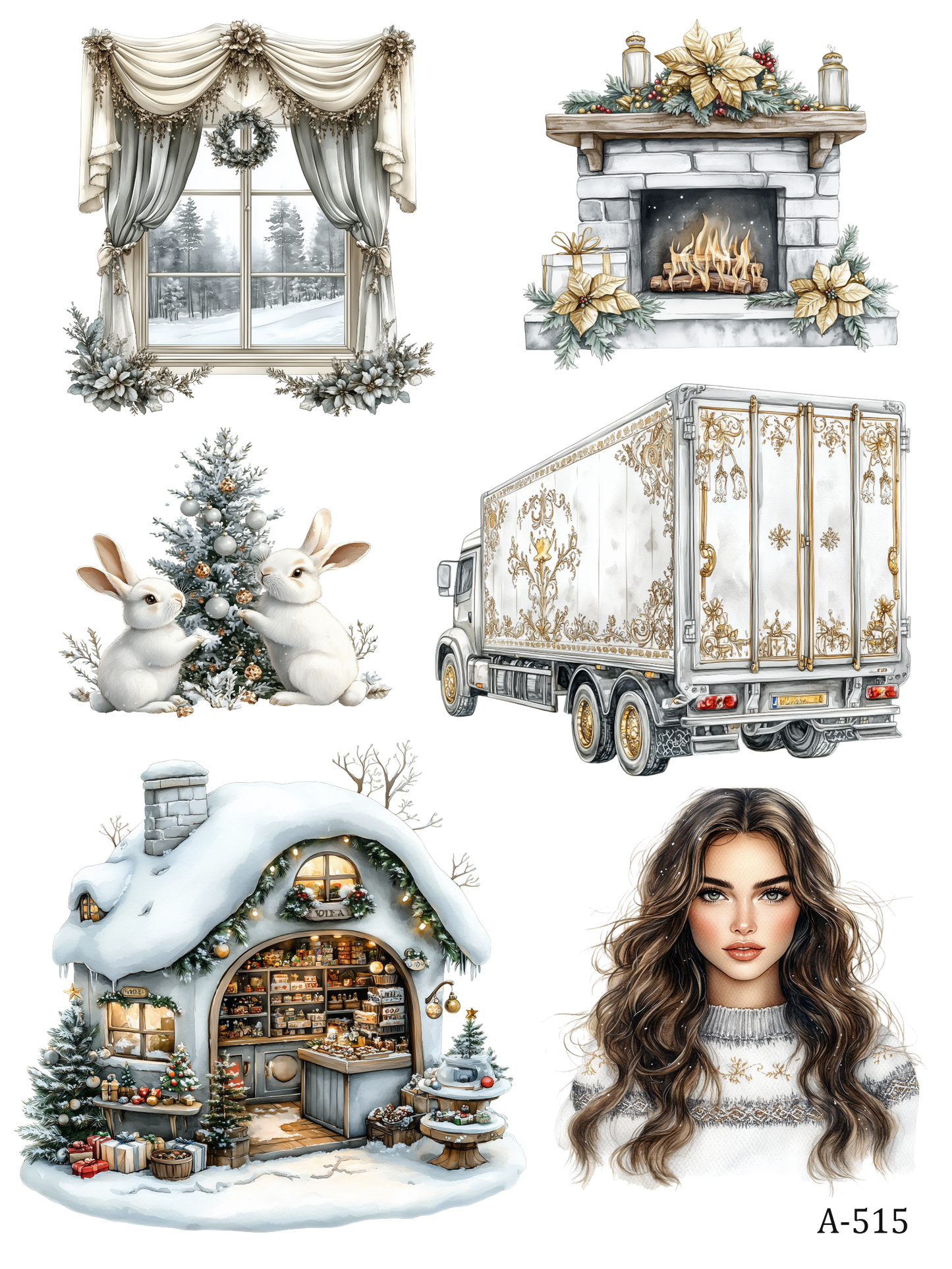 A510-AT05 embossed sticker