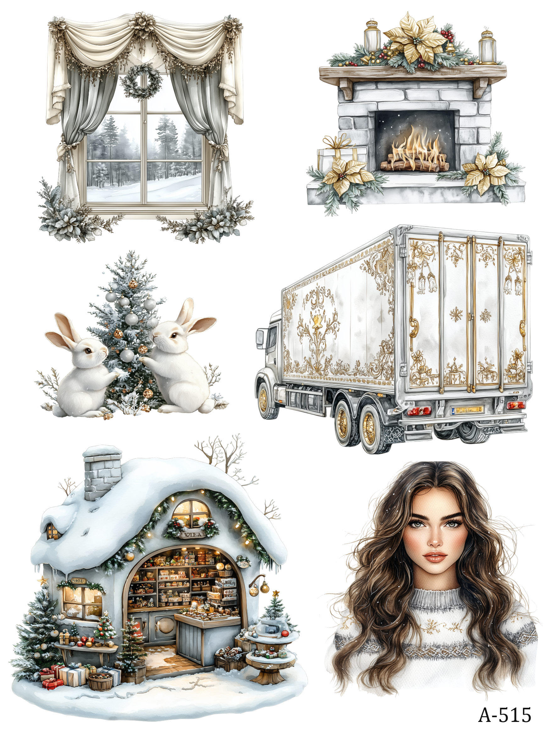 A510-AT05 embossed sticker