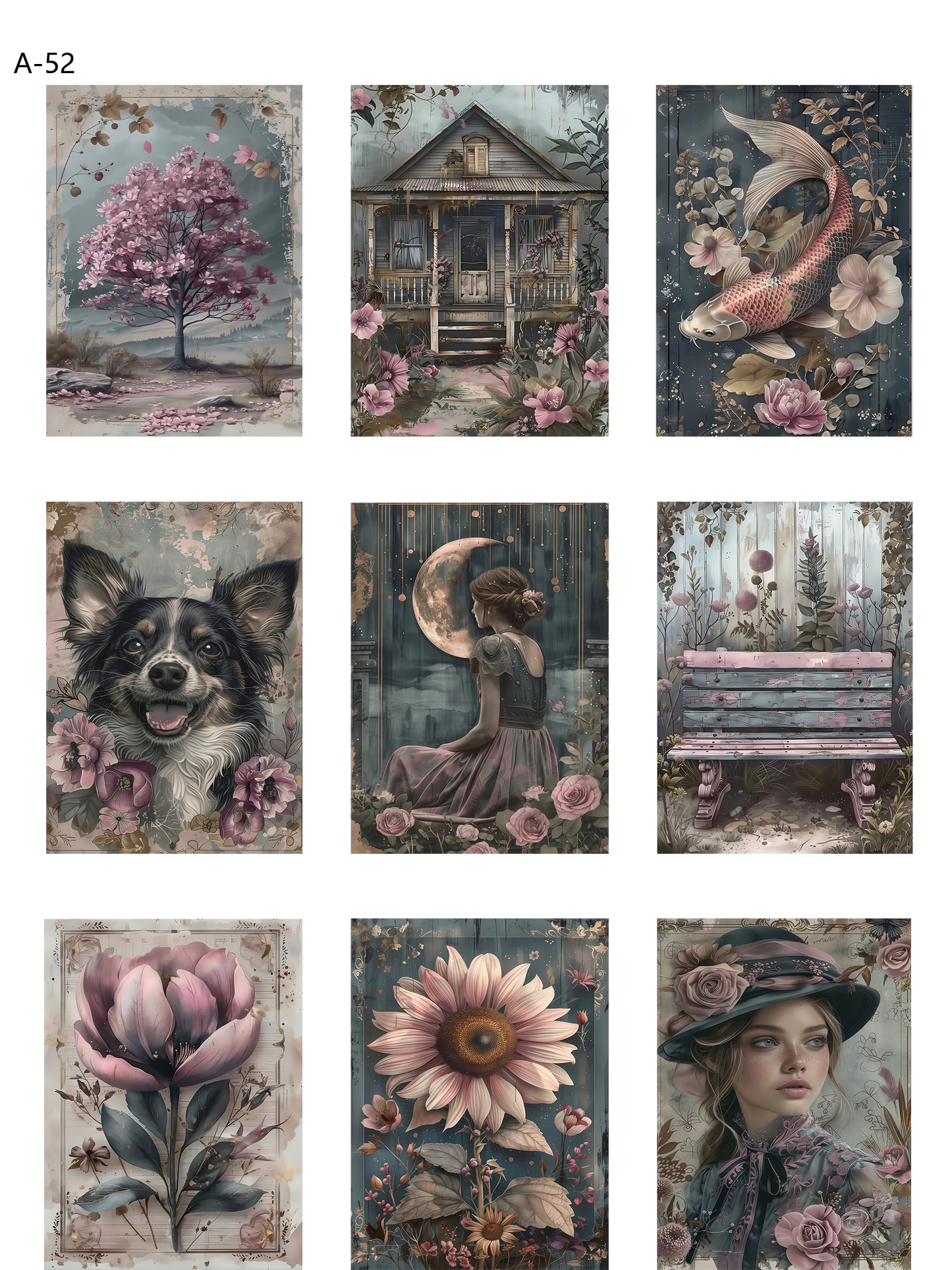 A52 embossed sticker A52 pre-cut embossed sticker (5.91*7.87 inch)