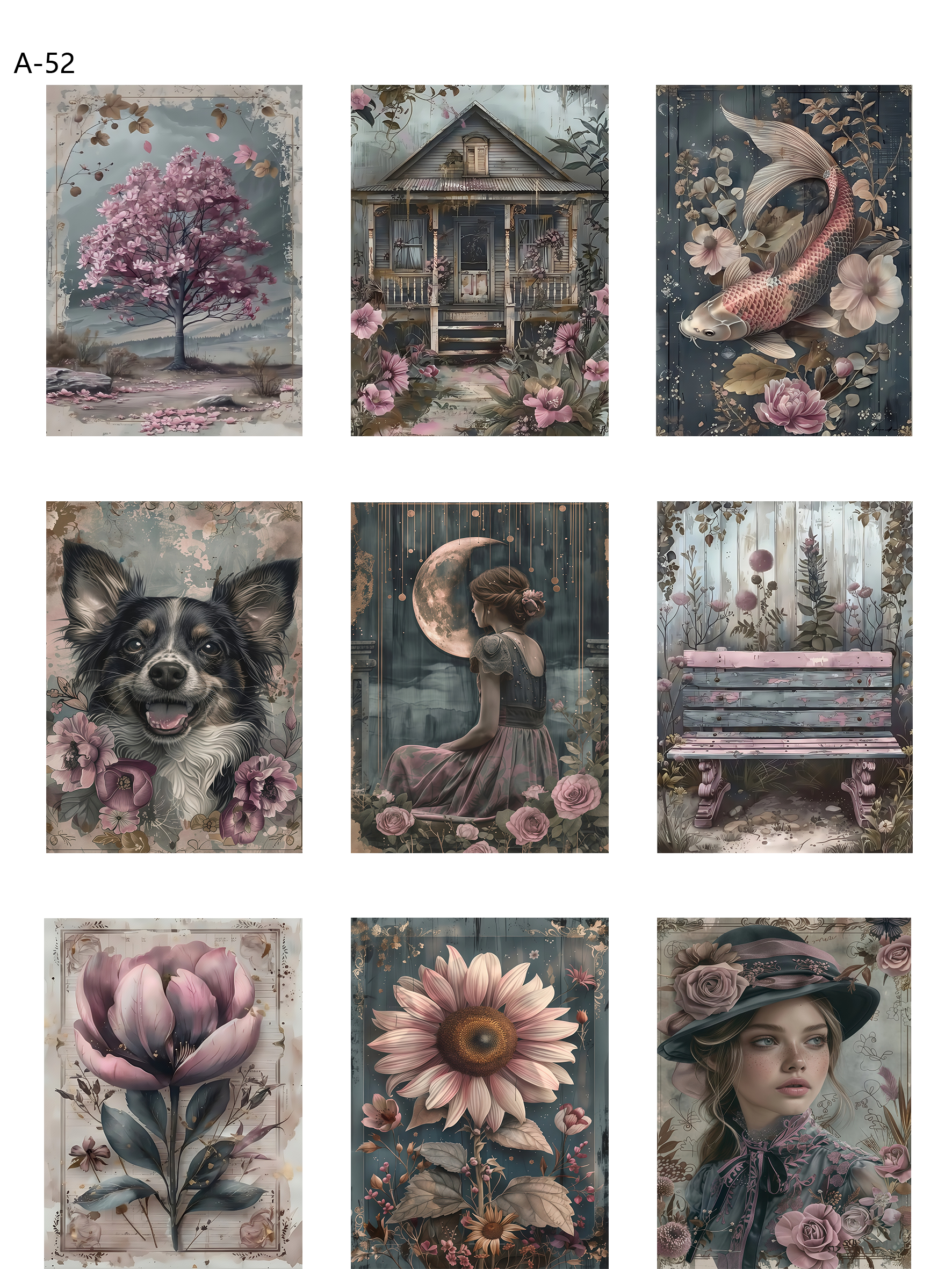 A52 embossed sticker A52 pre-cut embossed sticker (5.91*7.87 inch)