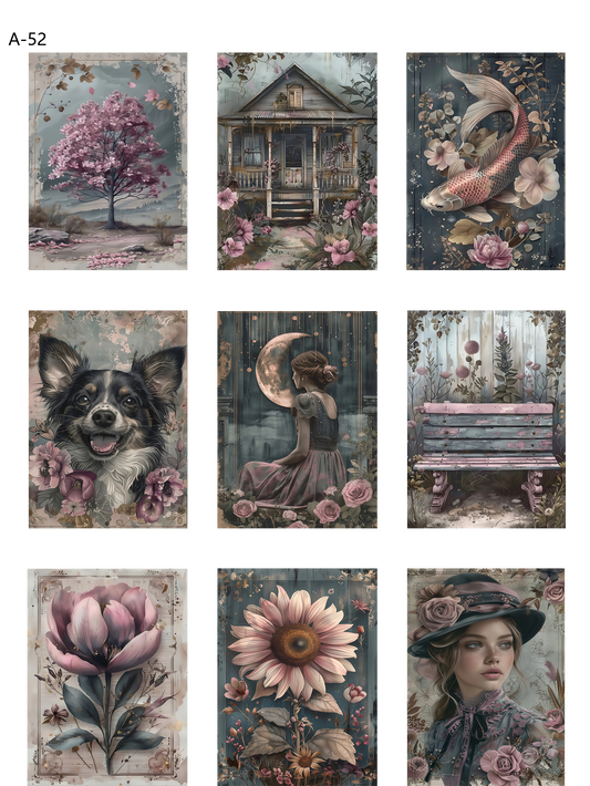 A52 embossed sticker A52 pre-cut embossed sticker (5.91*7.87 inch)