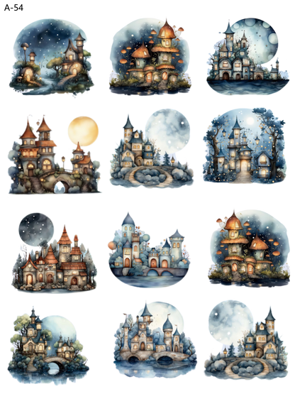 A54 embossed sticker A54 pre-cut embossed sticker (5.91*7.87 inch)