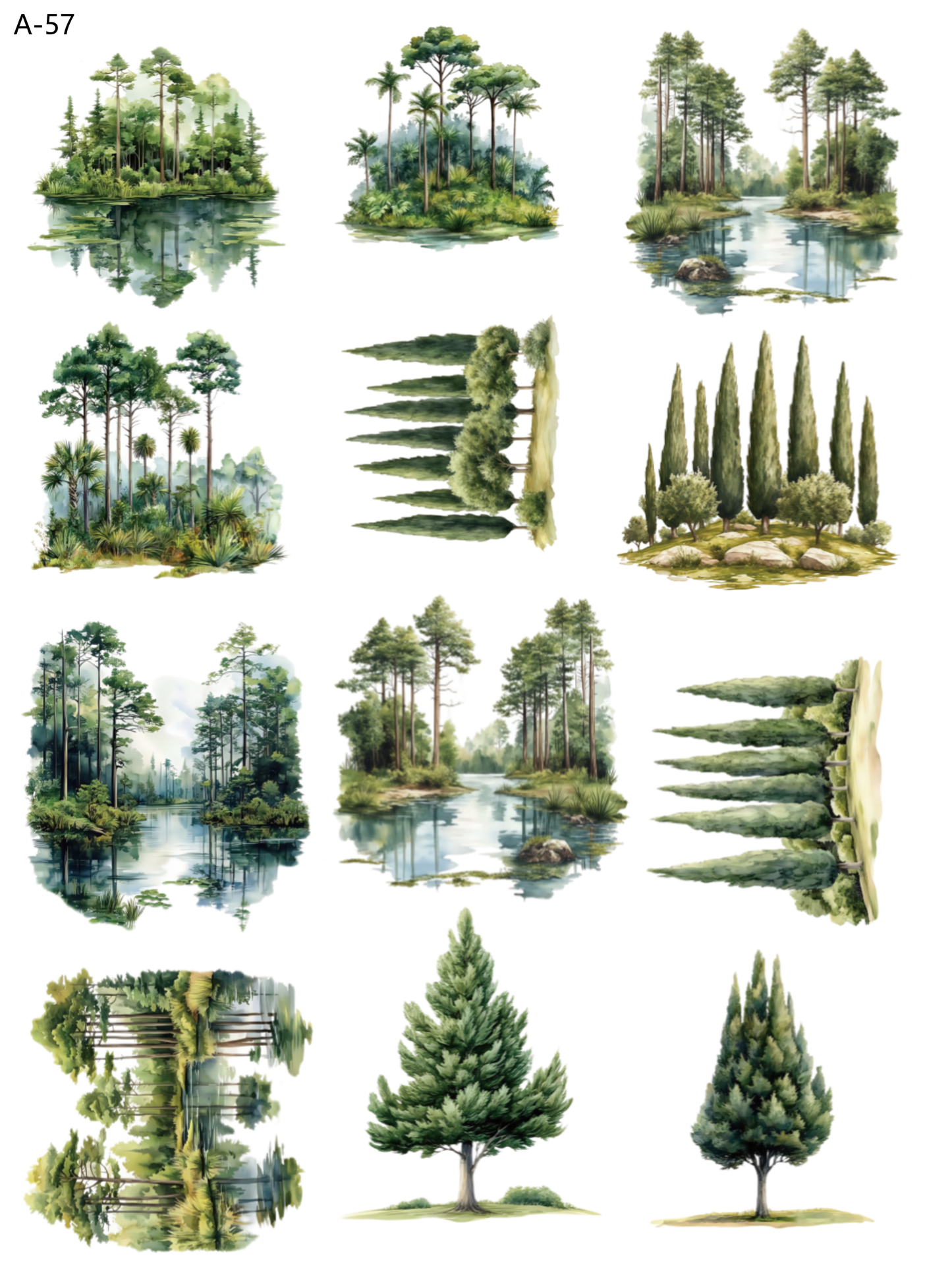 A57 embossed sticker A57 pre-cut embossed sticker (5.91*7.87 inch)