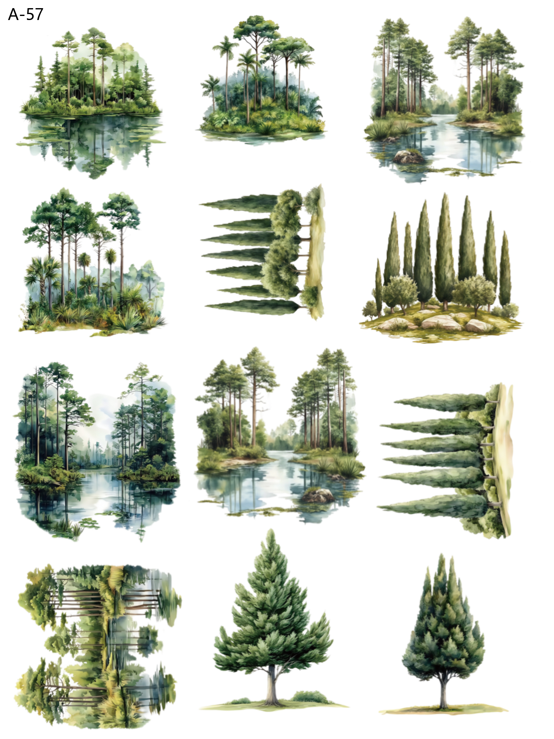 A57 embossed sticker A57 pre-cut embossed sticker (5.91*7.87 inch)