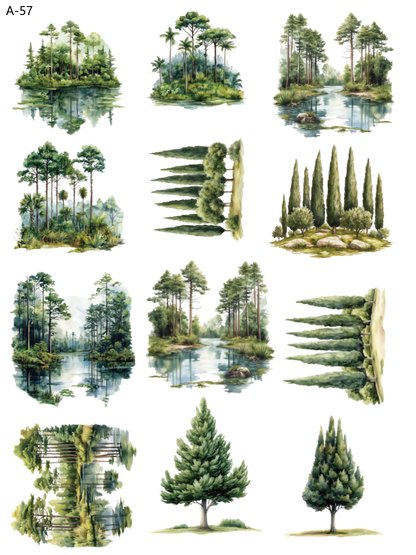 A57 embossed sticker A57 pre-cut embossed sticker (5.91*7.87 inch)