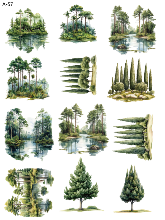 A57 embossed sticker A57 pre-cut embossed sticker (5.91*7.87 inch)