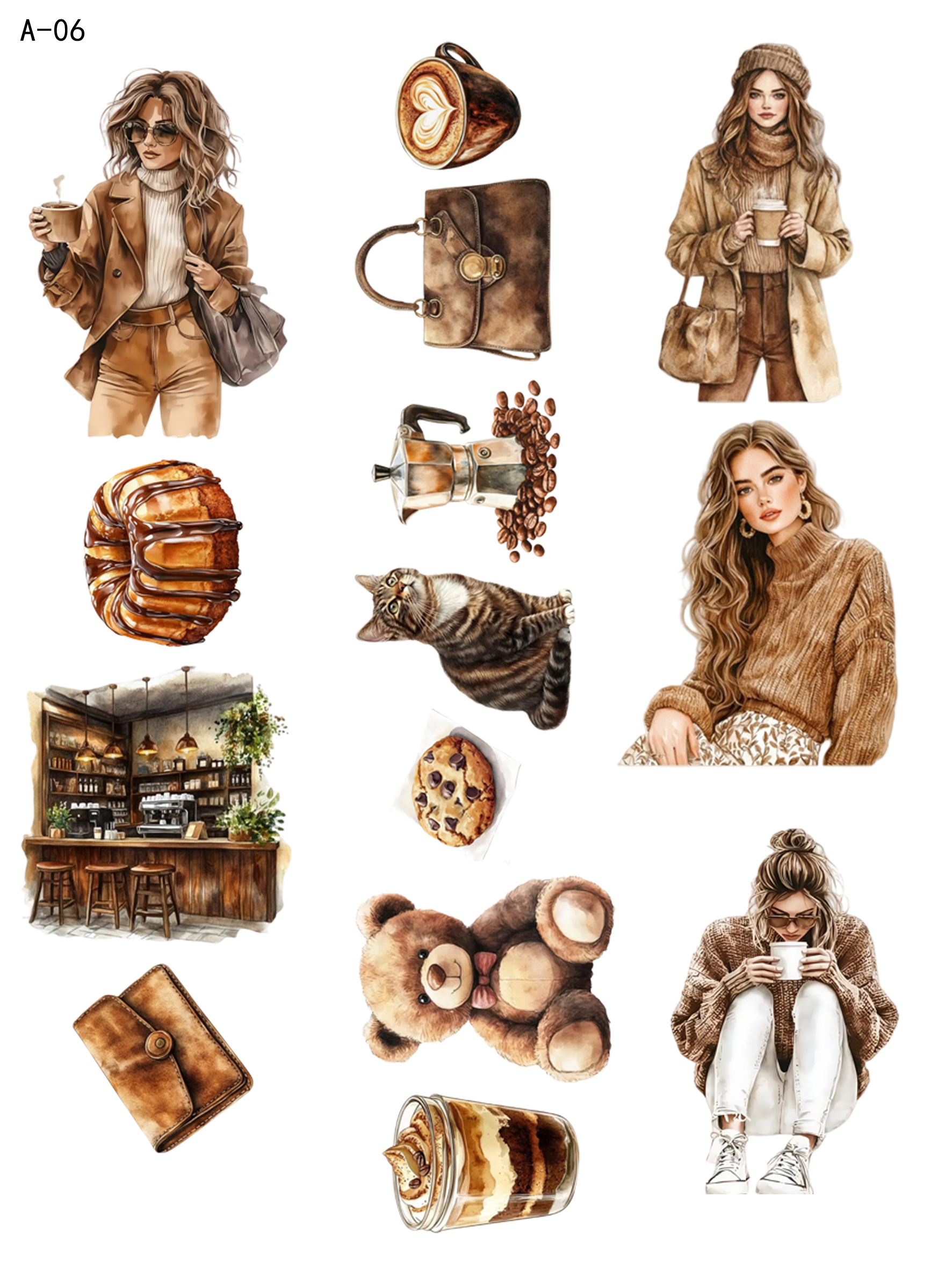 A06 embossed sticker A06 pre-cut embossed sticker (5.91*7.87 inch)