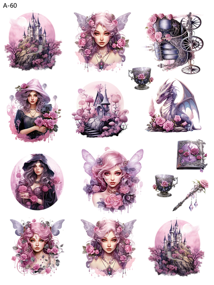 A60 embossed sticker A60 pre-cut embossed sticker (5.91*7.87 inch)