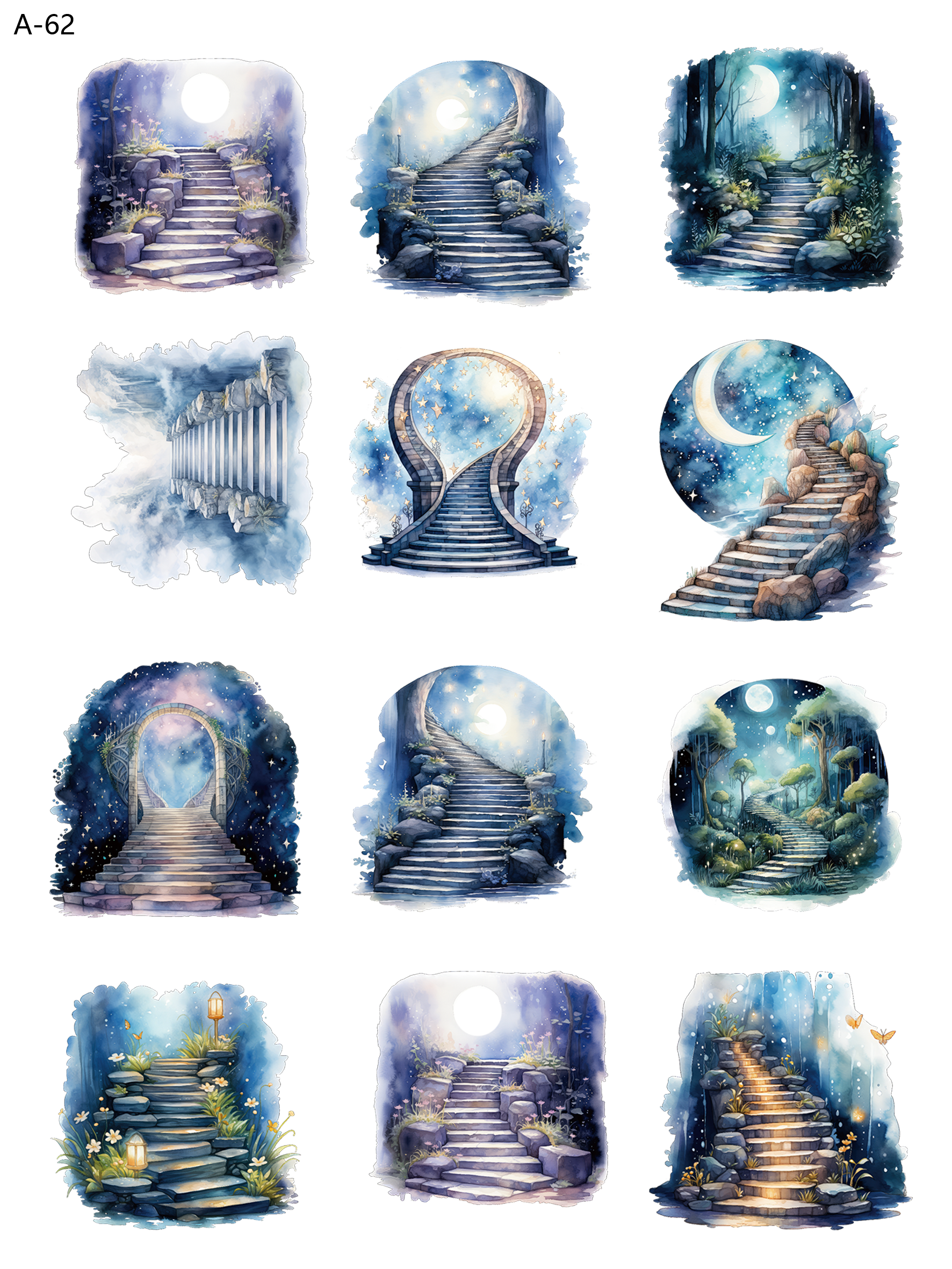 A62 embossed sticker A62 pre-cut embossed sticker (5.91*7.87 inch)