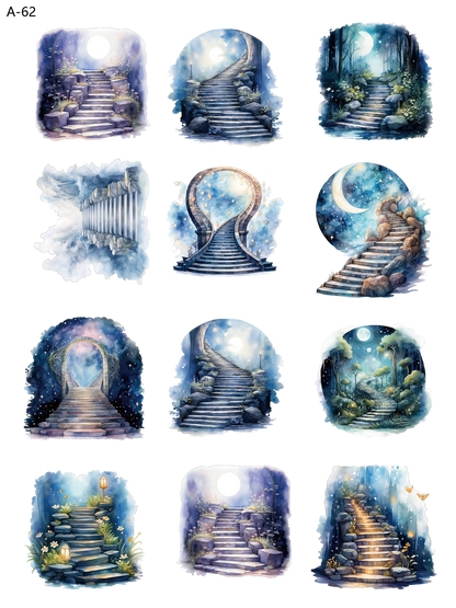 A62 embossed sticker A62 pre-cut embossed sticker (5.91*7.87 inch)