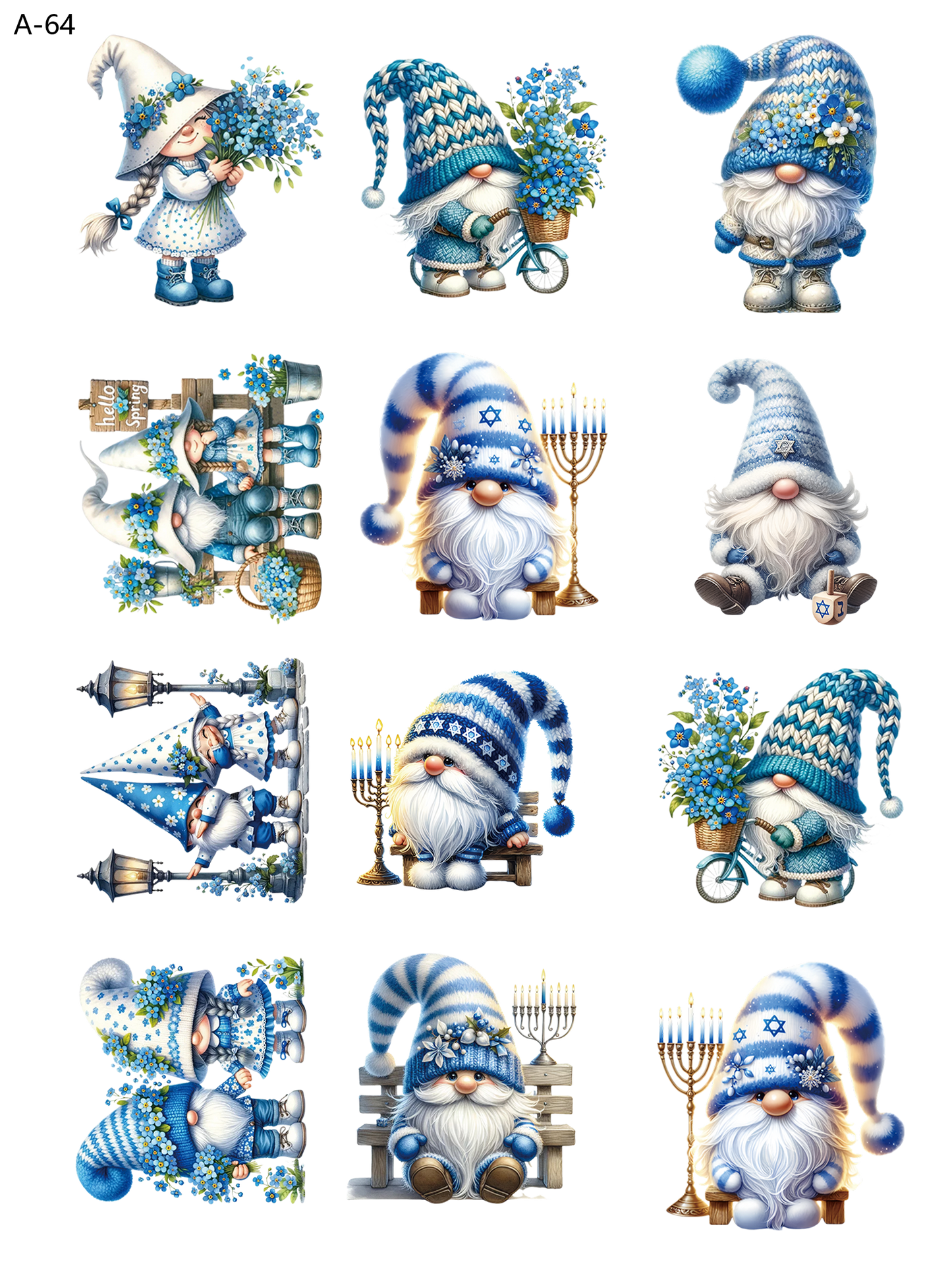 A64 embossed sticker A64 pre-cut embossed sticker (5.91*7.87 inch)