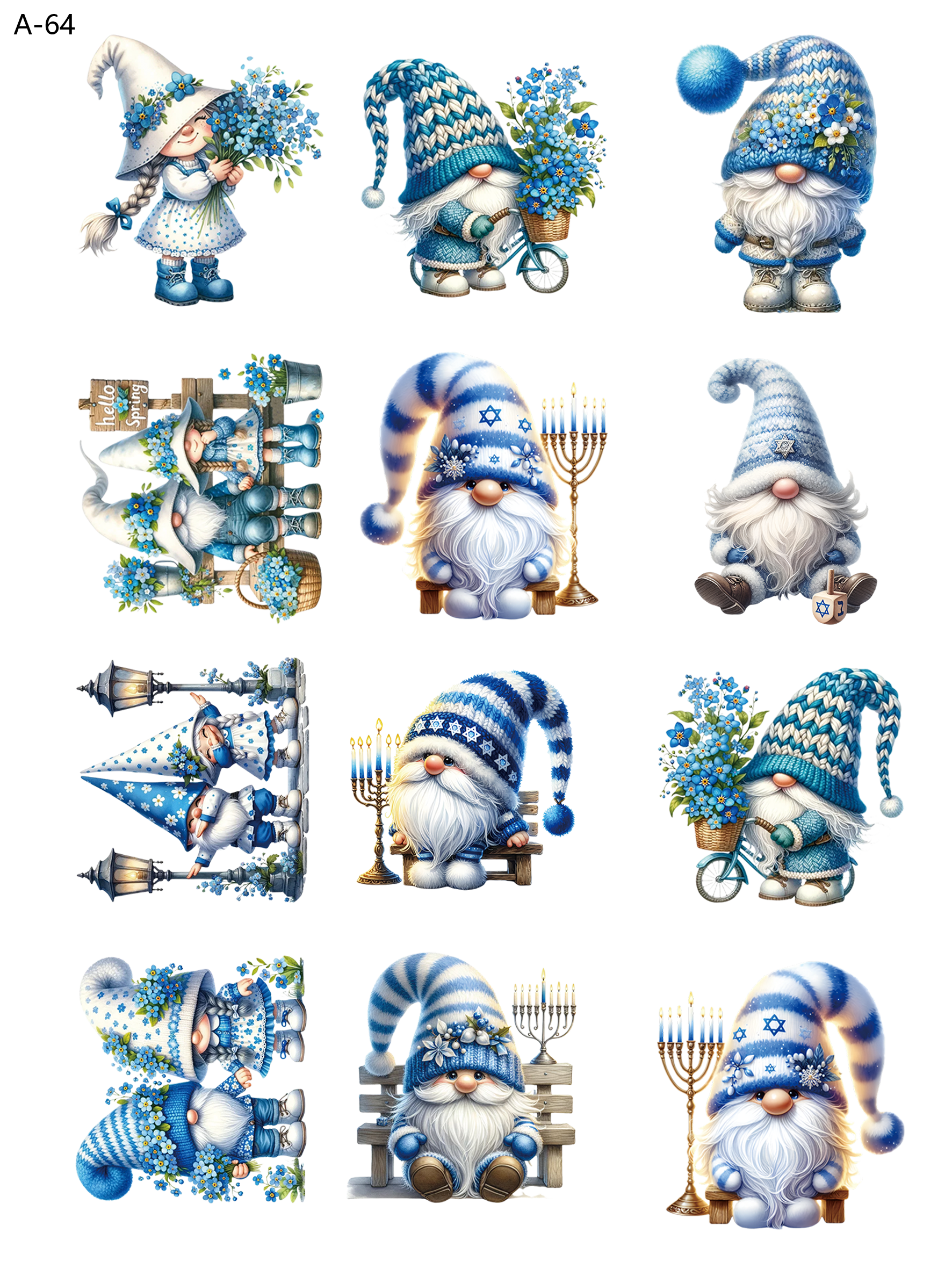 A64 embossed sticker A64 pre-cut embossed sticker (5.91*7.87 inch)