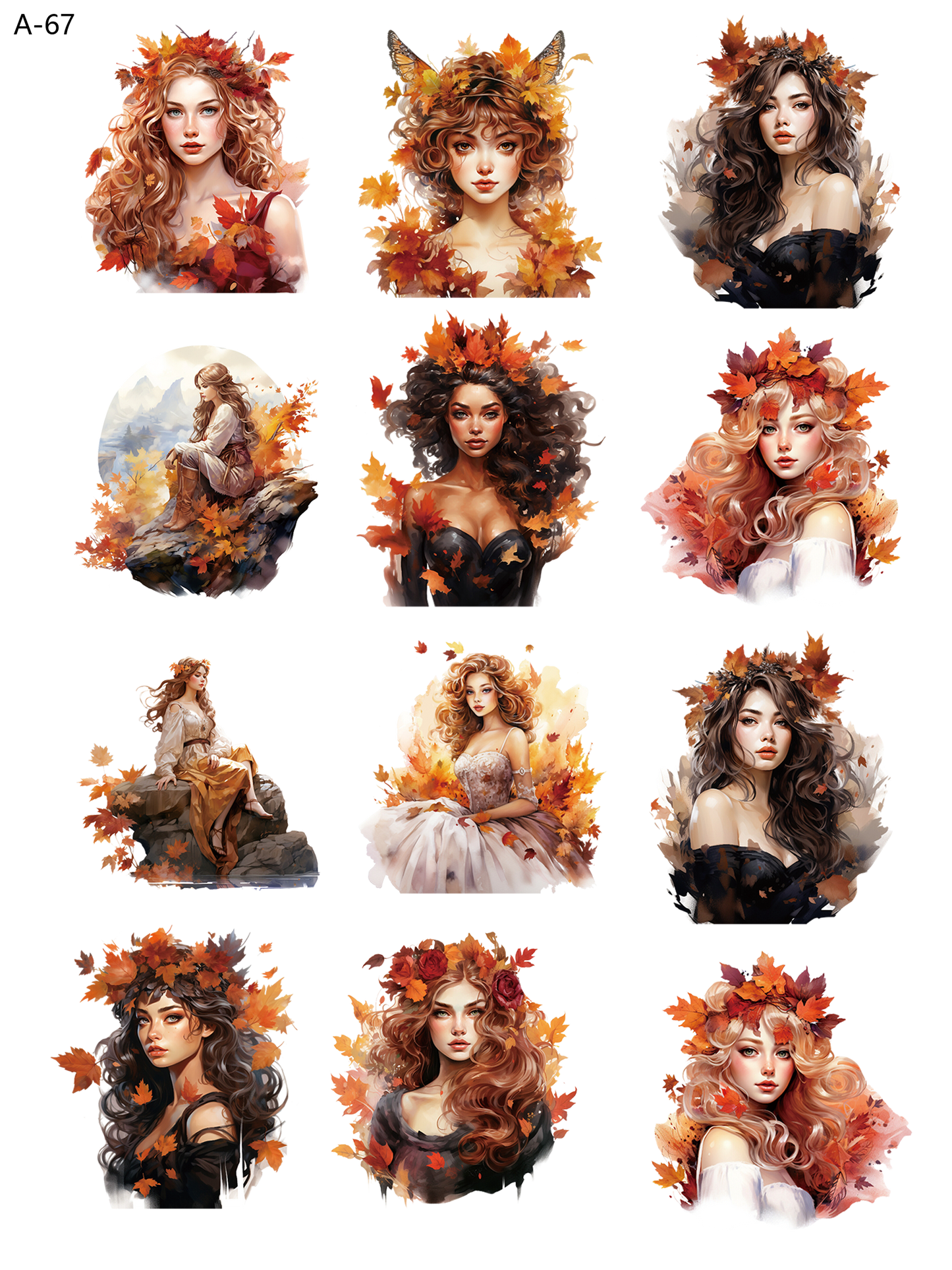 A67 embossed sticker A67 pre-cut embossed sticker (5.91*7.87 inch)