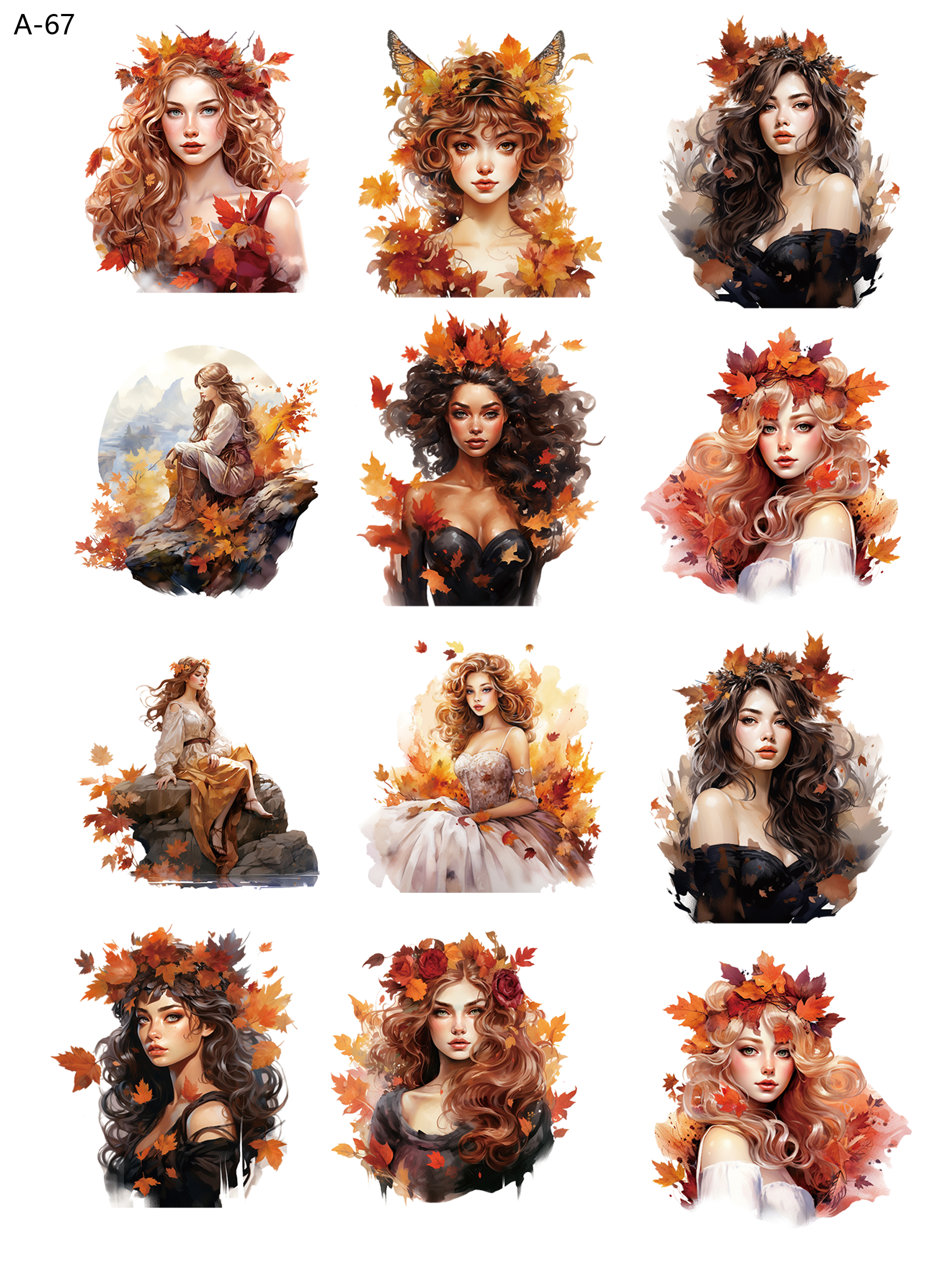 A67 embossed sticker A67 pre-cut embossed sticker (5.91*7.87 inch)