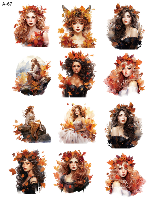 A67 embossed sticker A67 pre-cut embossed sticker (5.91*7.87 inch)