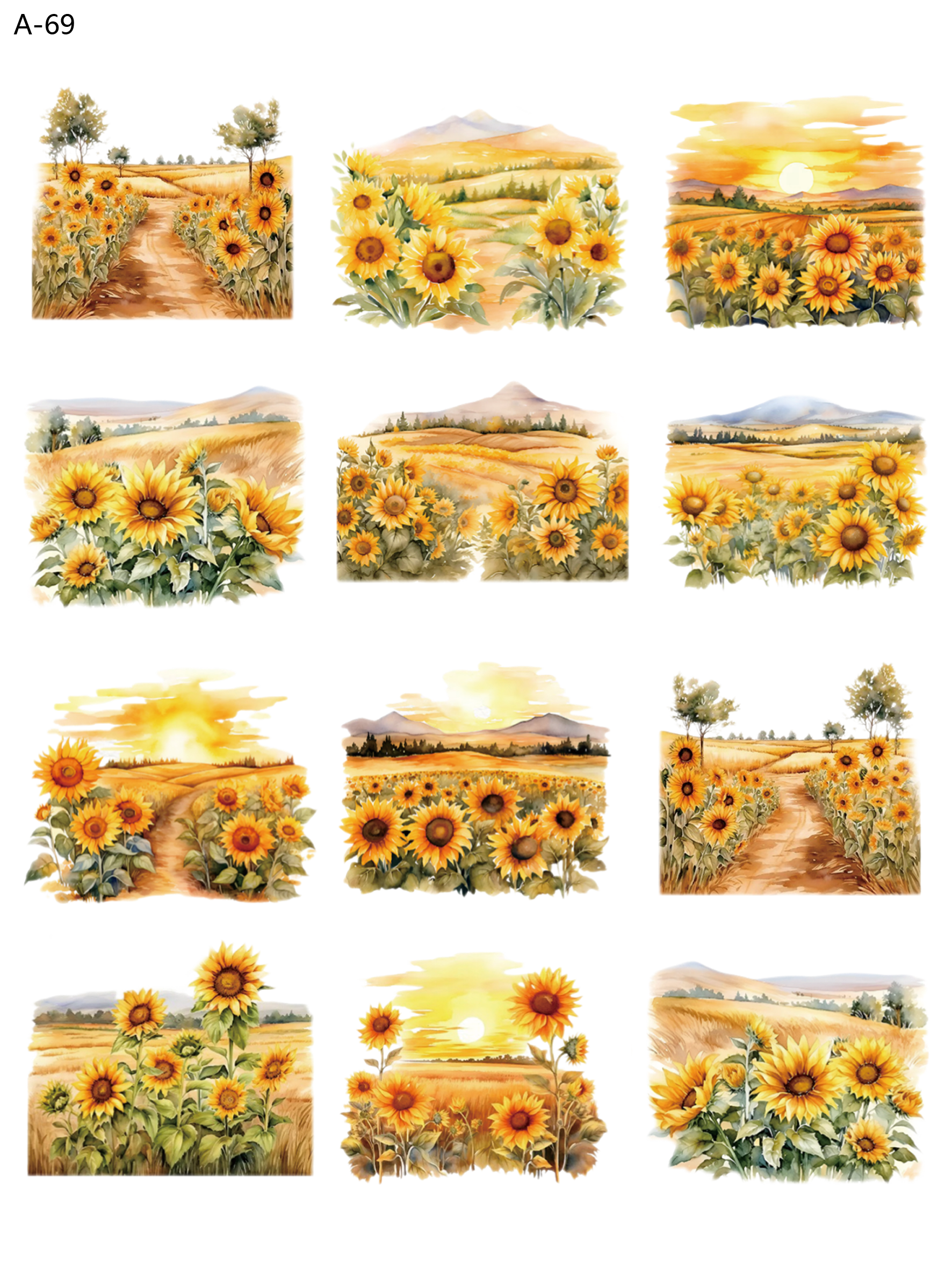 A69 embossed sticker A69 pre-cut embossed sticker (5.91*7.87 inch)