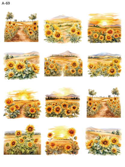 A69 embossed sticker A69 pre-cut embossed sticker (5.91*7.87 inch)