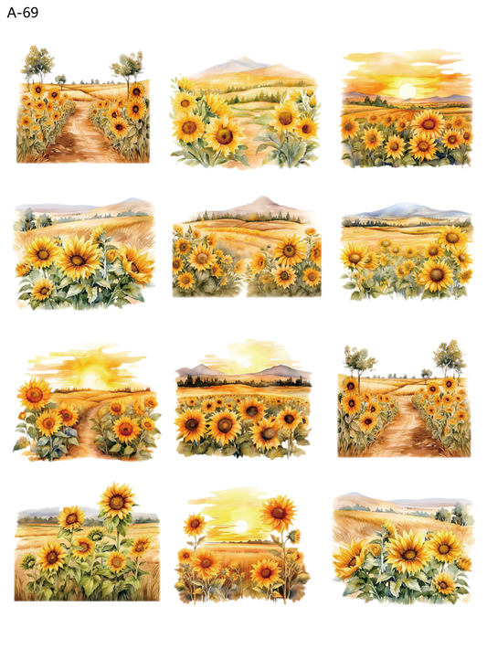 A69 embossed sticker A69 pre-cut embossed sticker (5.91*7.87 inch)