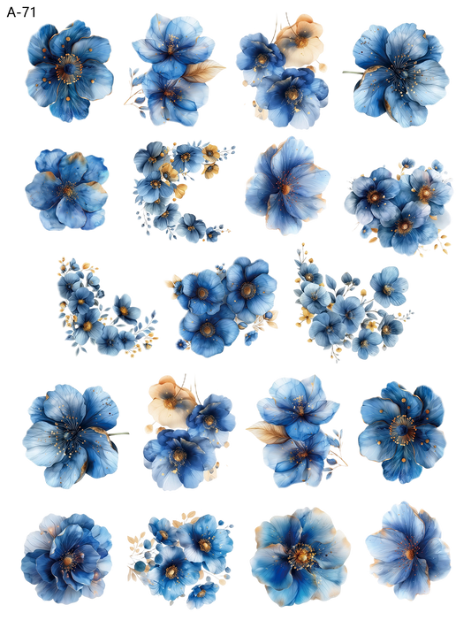 A71 embossed sticker A71 pre-cut embossed sticker (5.91*7.87 inch)