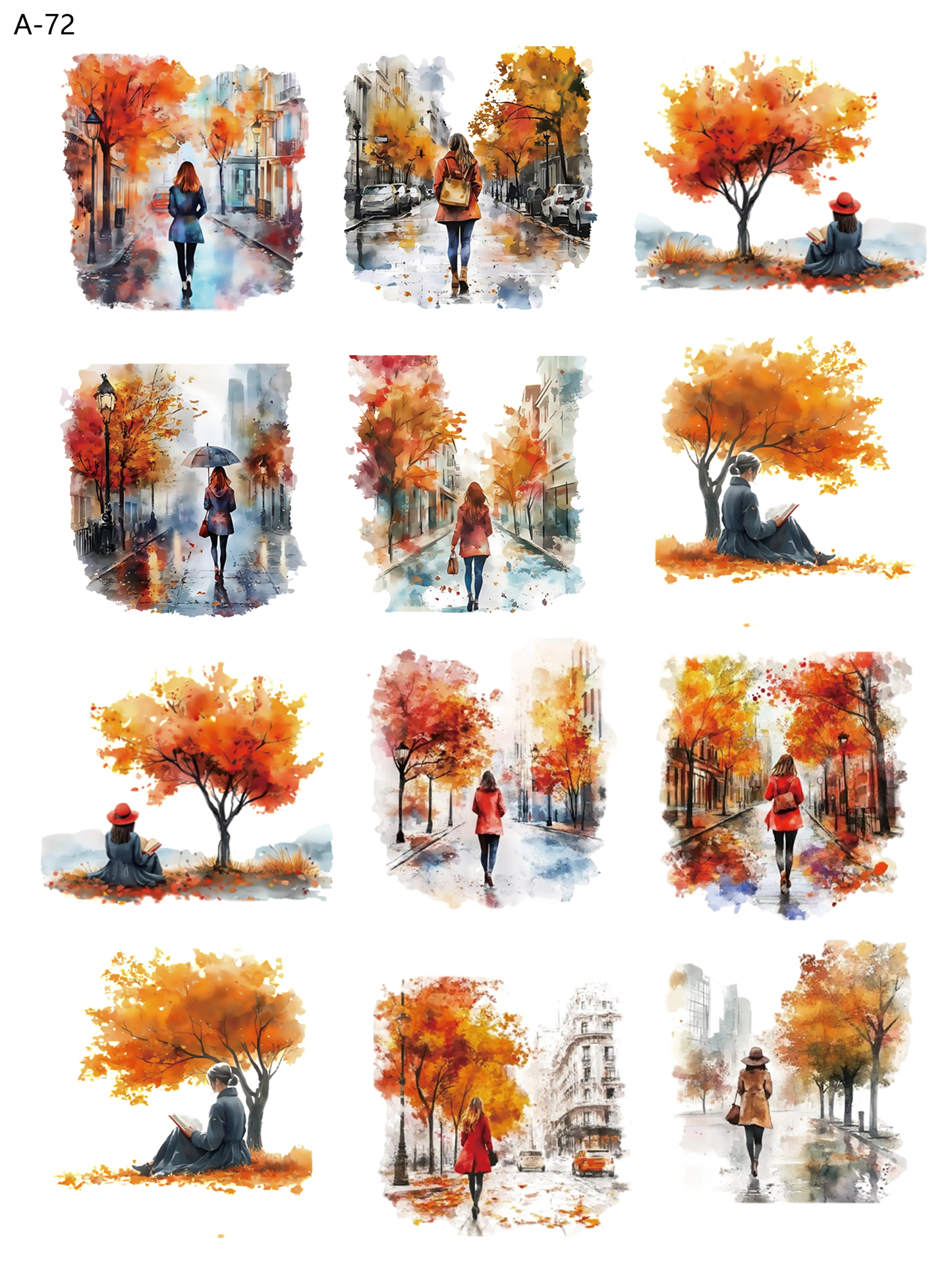 A72 embossed sticker A72 pre-cut embossed sticker (5.91*7.87 inch)