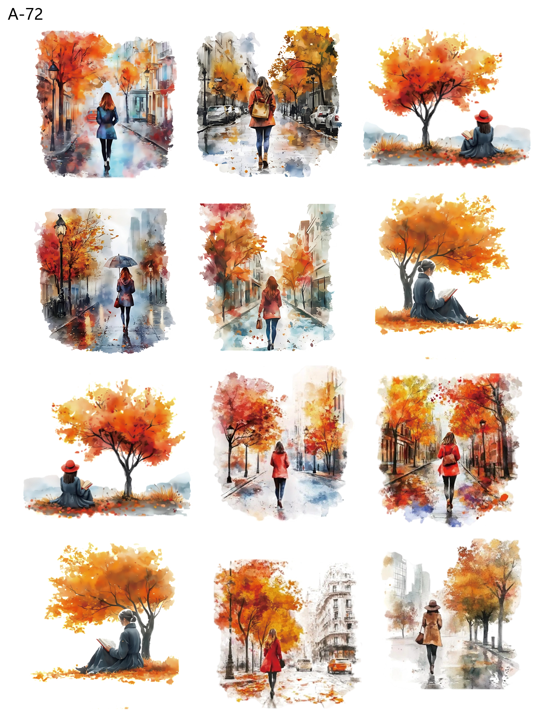 A72 embossed sticker A72 pre-cut embossed sticker (5.91*7.87 inch)