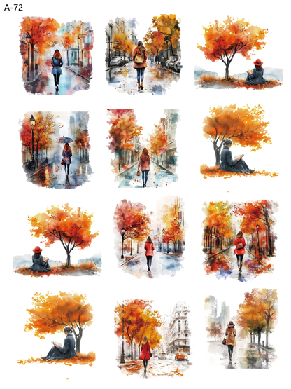 A72 embossed sticker A72 pre-cut embossed sticker (5.91*7.87 inch)