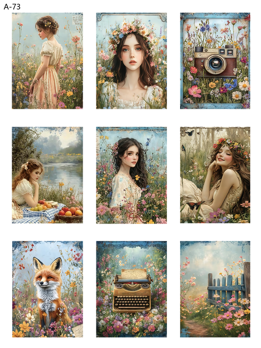 A73 embossed sticker A73 pre-cut embossed sticker (5.91*7.87 inch)