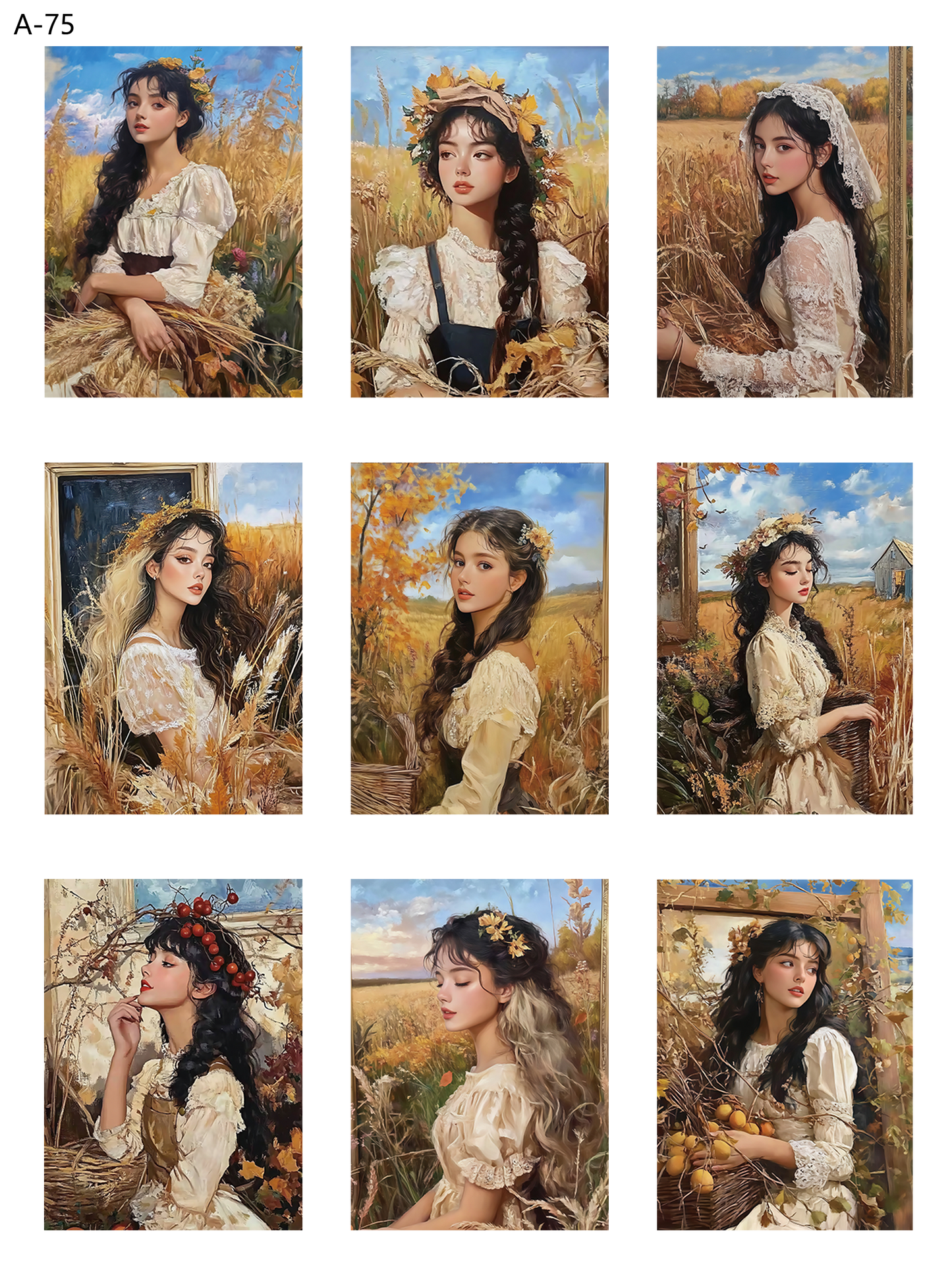 A75 embossed sticker A75 pre-cut embossed sticker (5.91*7.87 inch)