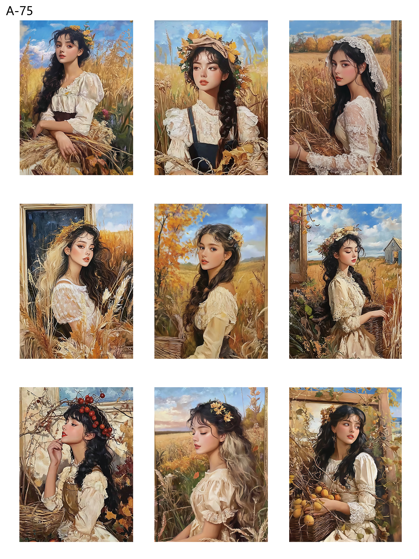 A75 embossed sticker A75 pre-cut embossed sticker (5.91*7.87 inch)