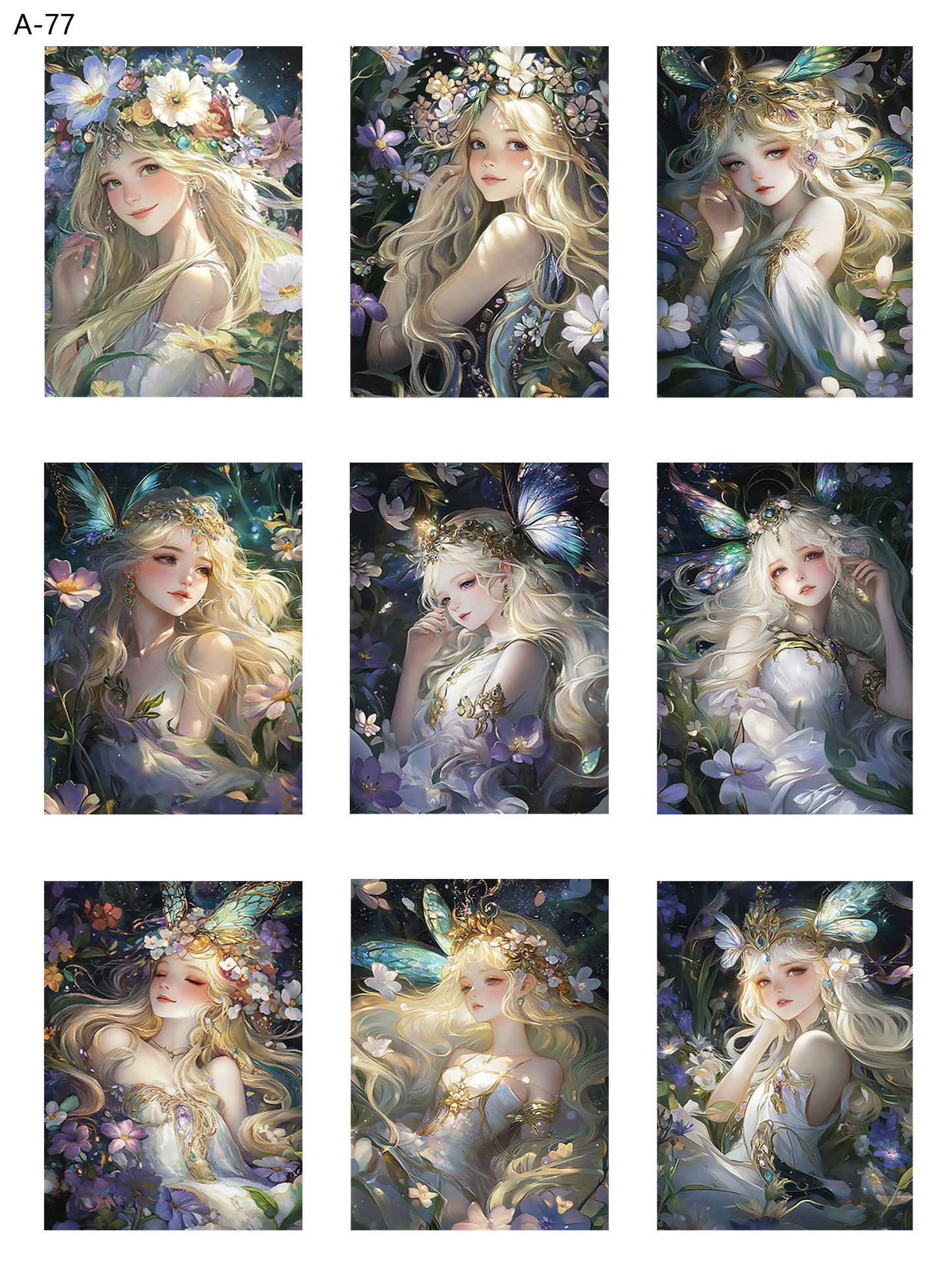 A77 embossed sticker A77 pre-cut embossed sticker (5.91*7.87 inch)