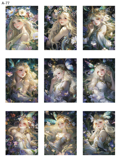 A77 embossed sticker A77 pre-cut embossed sticker (5.91*7.87 inch)