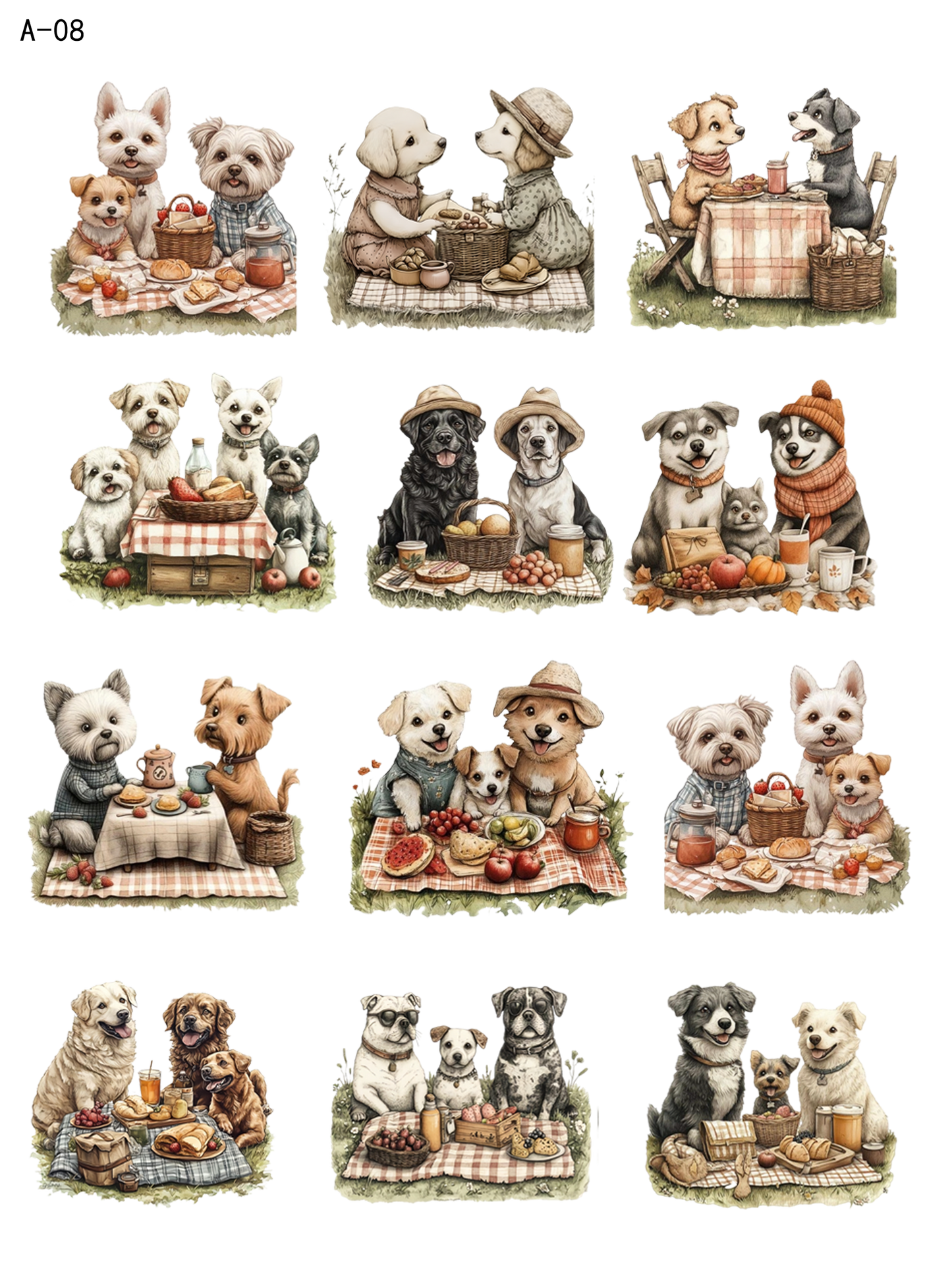 A08 embossed sticker A08 pre-cut embossed sticker (5.91*7.87 inch)