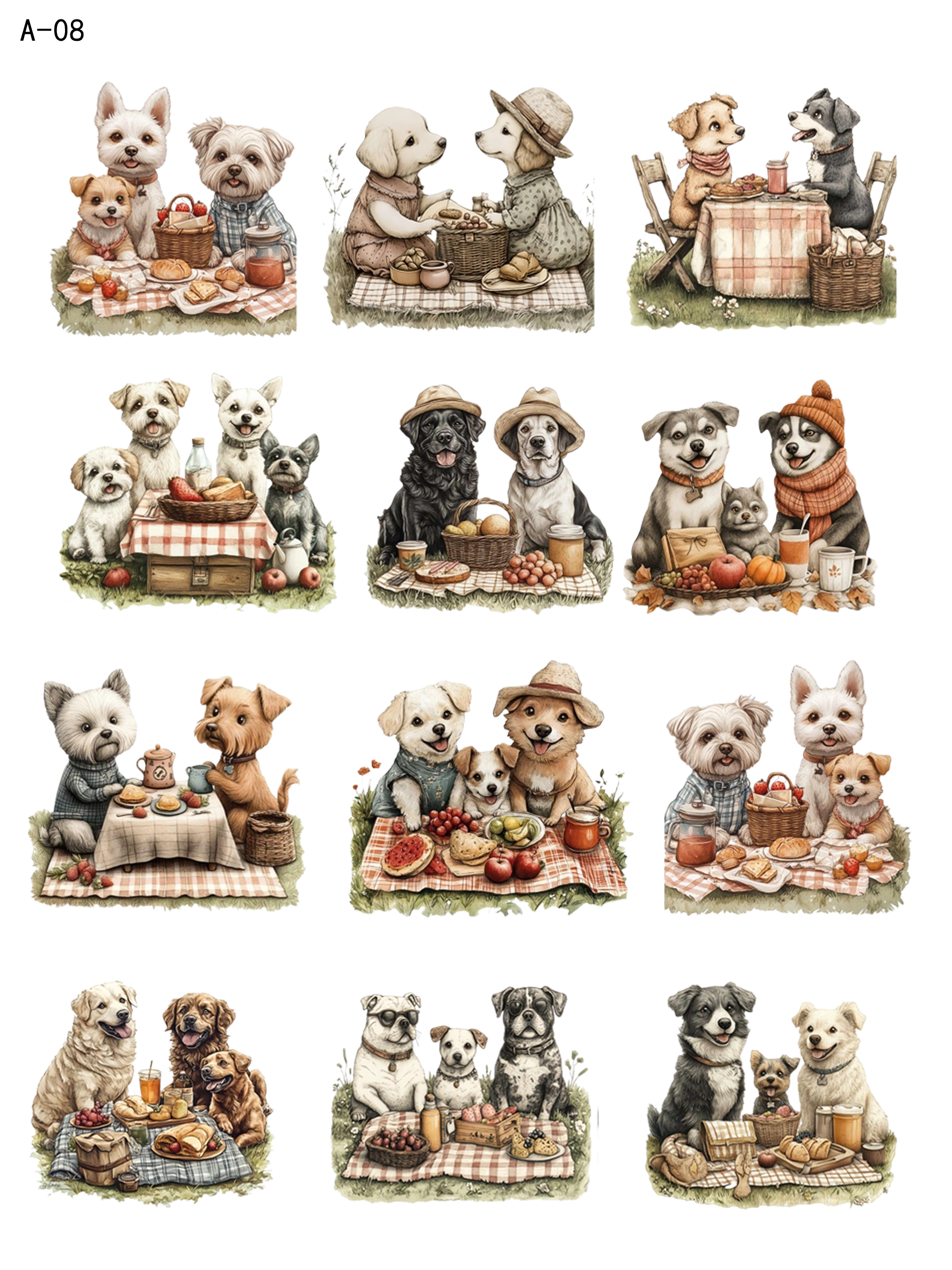 A08 embossed sticker A08 pre-cut embossed sticker (5.91*7.87 inch)