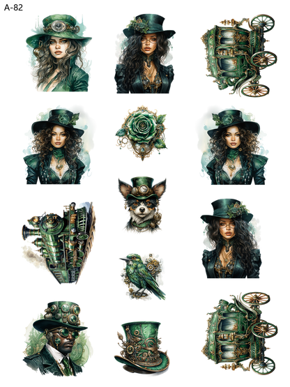 A82 embossed sticker A82 pre-cut embossed sticker (5.91*7.87 inch)