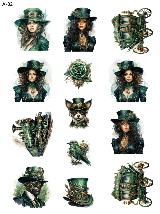 A82 embossed sticker A82 pre-cut embossed sticker (5.91*7.87 inch)