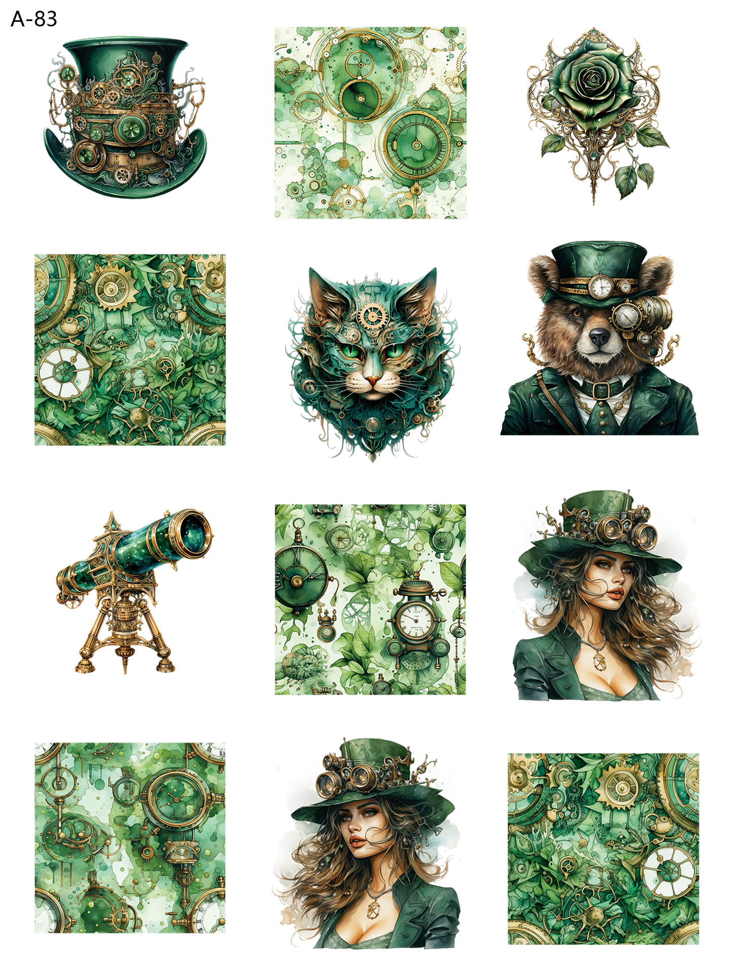 A83 embossed sticker A83 pre-cut embossed sticker (5.91*7.87 inch)