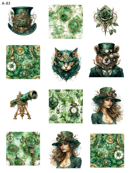 A83 embossed sticker A83 pre-cut embossed sticker (5.91*7.87 inch)