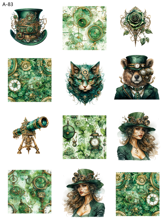 A83 embossed sticker A83 pre-cut embossed sticker (5.91*7.87 inch)