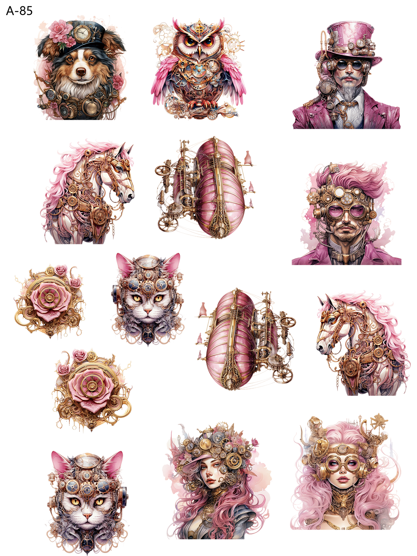 A85 embossed sticker A85 pre-cut embossed sticker (5.91*7.87 inch)