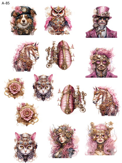 A85 embossed sticker A85 pre-cut embossed sticker (5.91*7.87 inch)