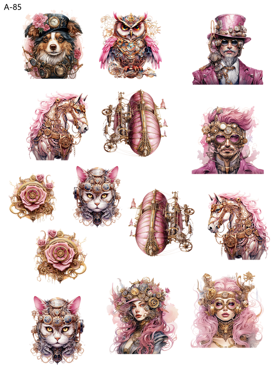 A85 embossed sticker A85 pre-cut embossed sticker (5.91*7.87 inch)