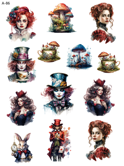 A86 embossed sticker A86 pre-cut embossed sticker (5.91*7.87 inch)