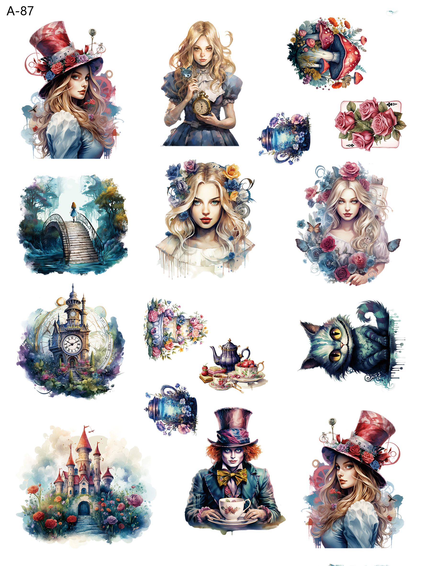 A87 embossed sticker A87 pre-cut embossed sticker (5.91*7.87 inch)