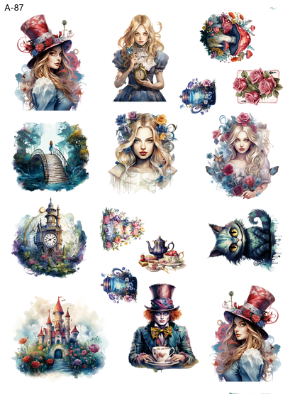 A87 embossed sticker A87 pre-cut embossed sticker (5.91*7.87 inch)