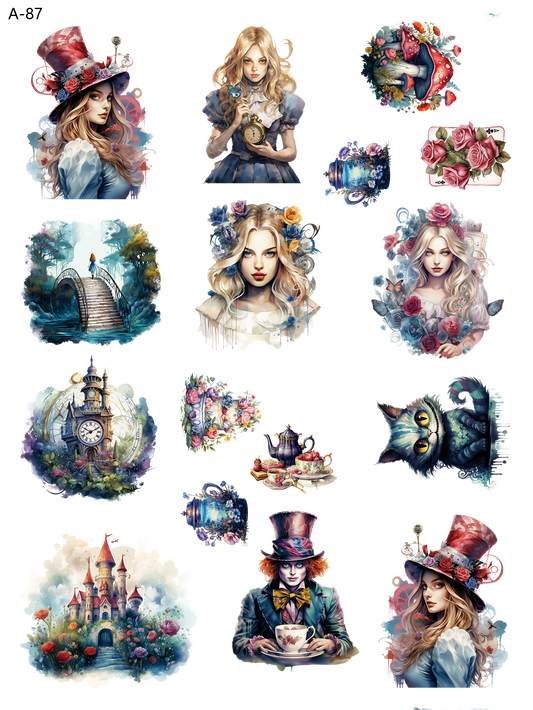 A87 embossed sticker A87 pre-cut embossed sticker (5.91*7.87 inch)