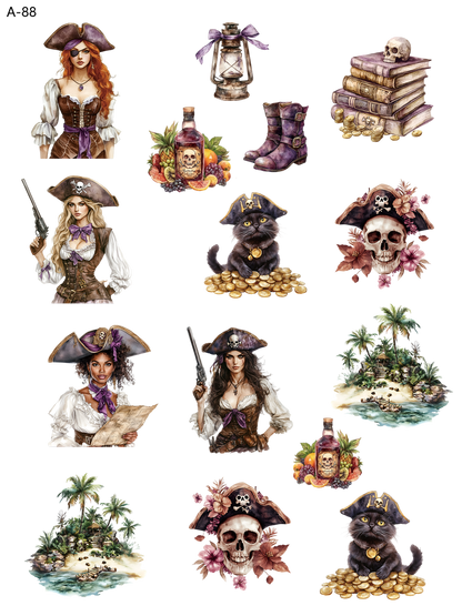 A88 embossed sticker A88 pre-cut embossed sticker (5.91*7.87 inch)