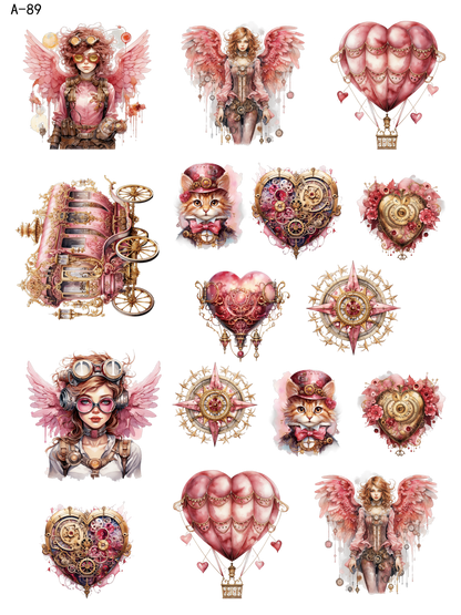 A89 embossed sticker A89 pre-cut embossed sticker (5.91*7.87 inch)