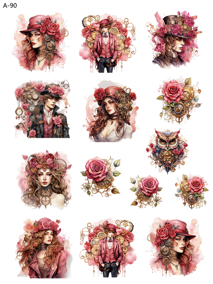 A90 embossed sticker A90 pre-cut embossed sticker (5.91*7.87 inch)