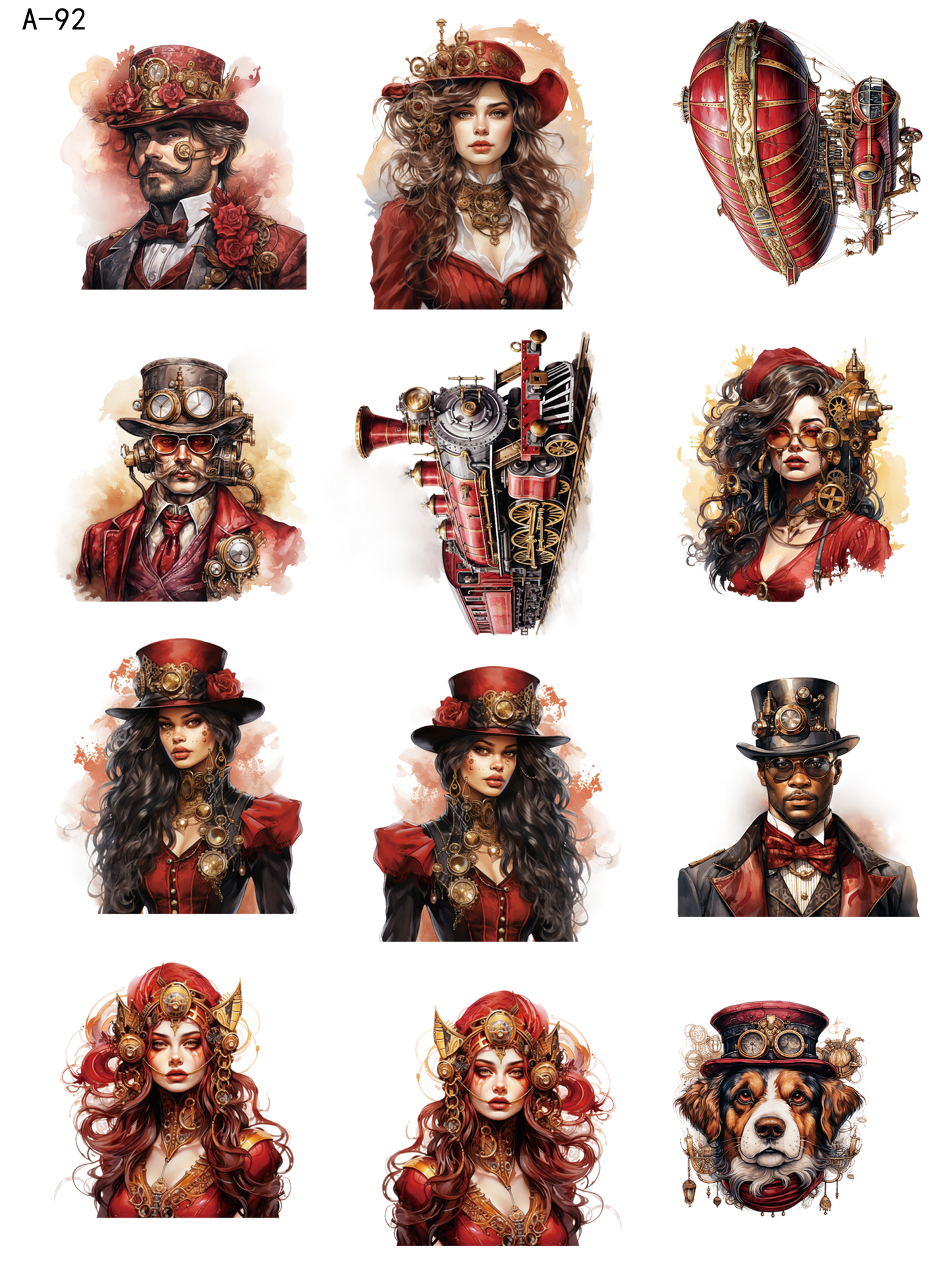 A92 embossed sticker A92 pre-cut embossed sticker (5.91*7.87 inch)